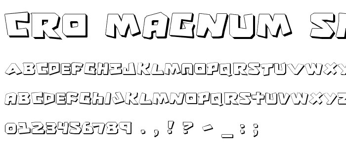 Cro-Magnum Shadow font